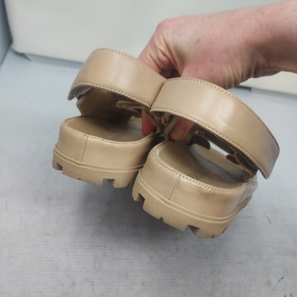 Prada Tan Nappa Quilted Padded Dad Sandal - Picture 12 of 14